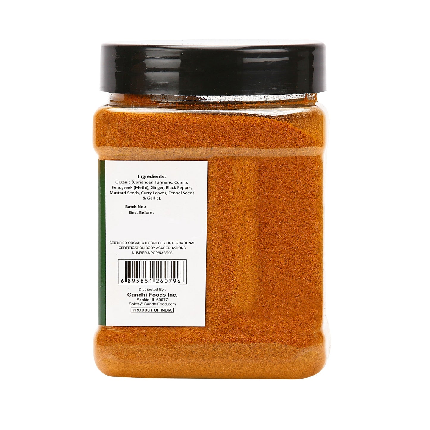 Zayd Organics Curry Powder Mild 16oz, USDA Organic Certified