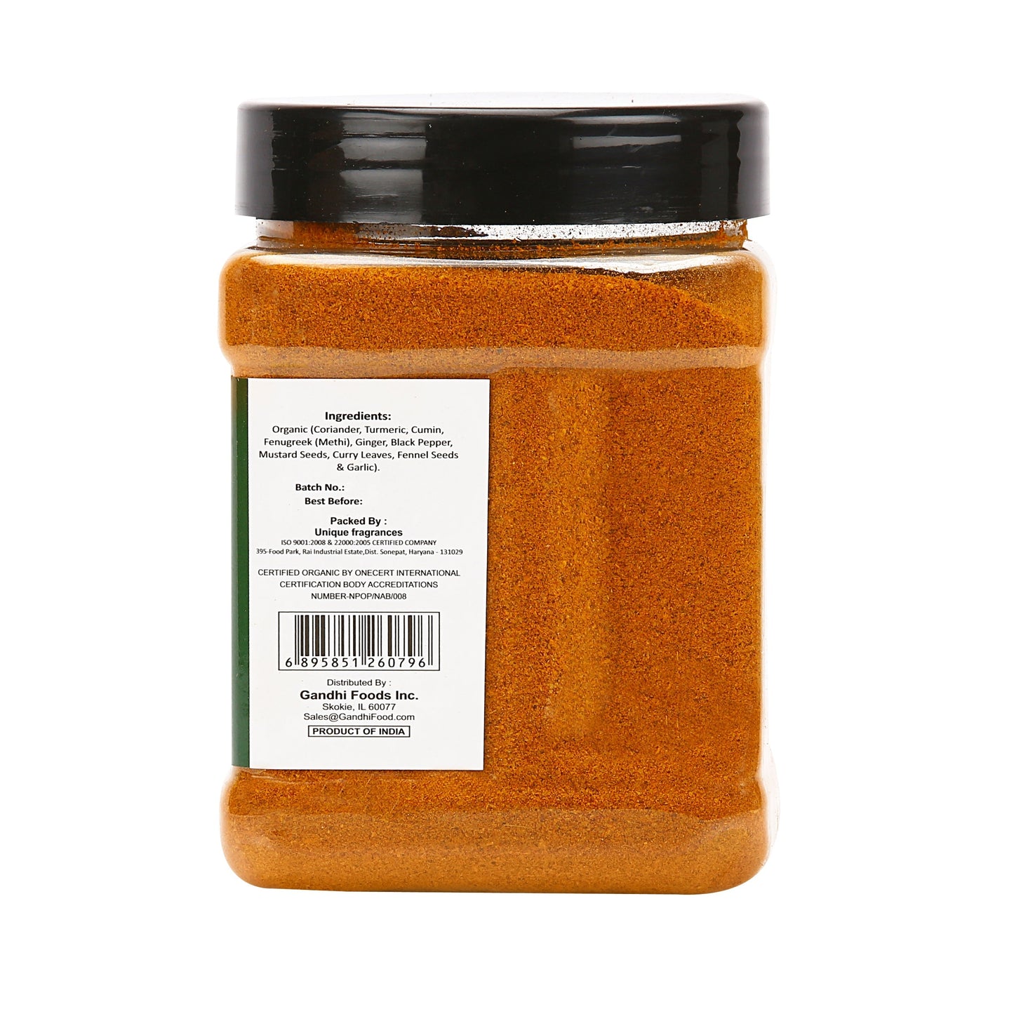 Zayd Organics Curry Powder Hot 16oz, USDA Organic Certified